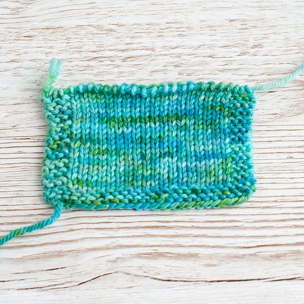 A swatch of the colorway Pond